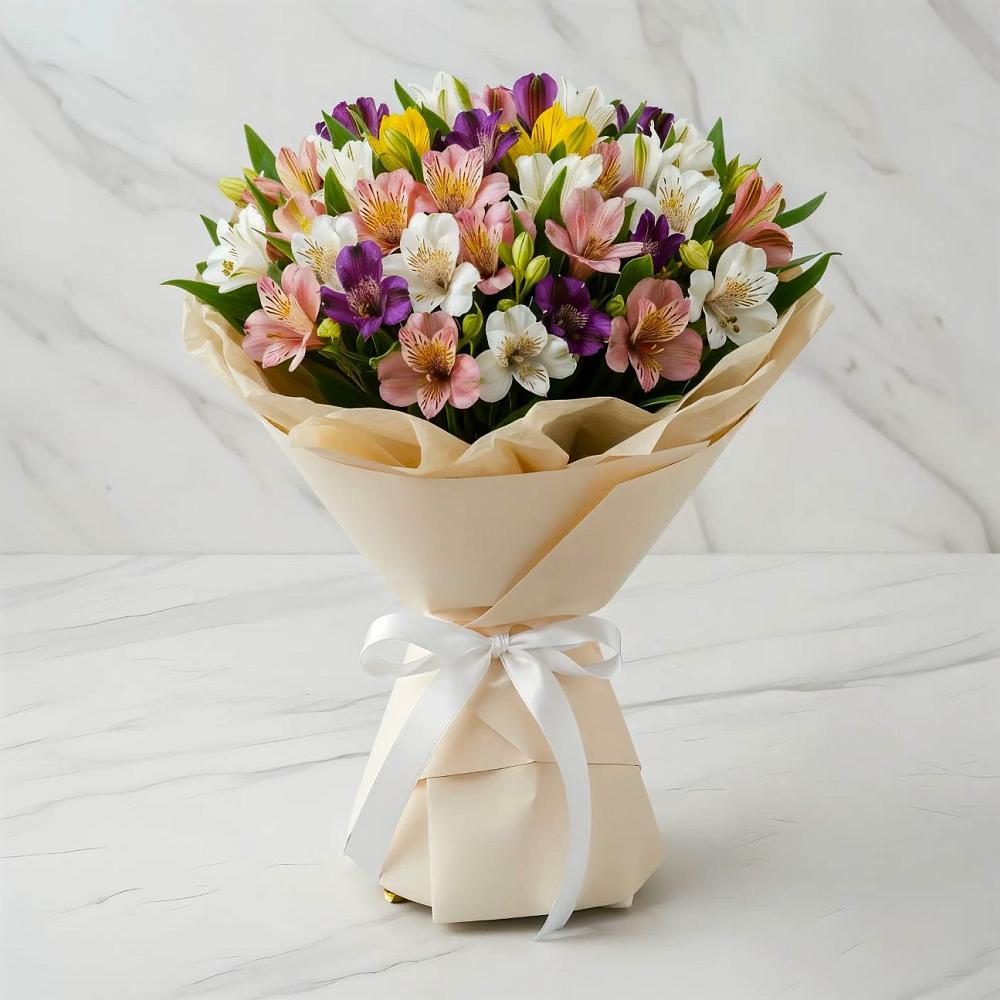 Букет цветов из: Альстромерии в Субханкулово