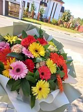 Букет цветов из:  Герберы #REPLACE_PRED# Субханкулово