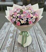 Букет цветов из:  Розы и Хризантемы в Субханкулово