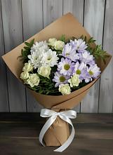 Букет цветов из:  Хризантемы и Розы в Субханкулово