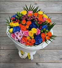 Букет цветов из:  Розы и Хризантемы в Субханкулово