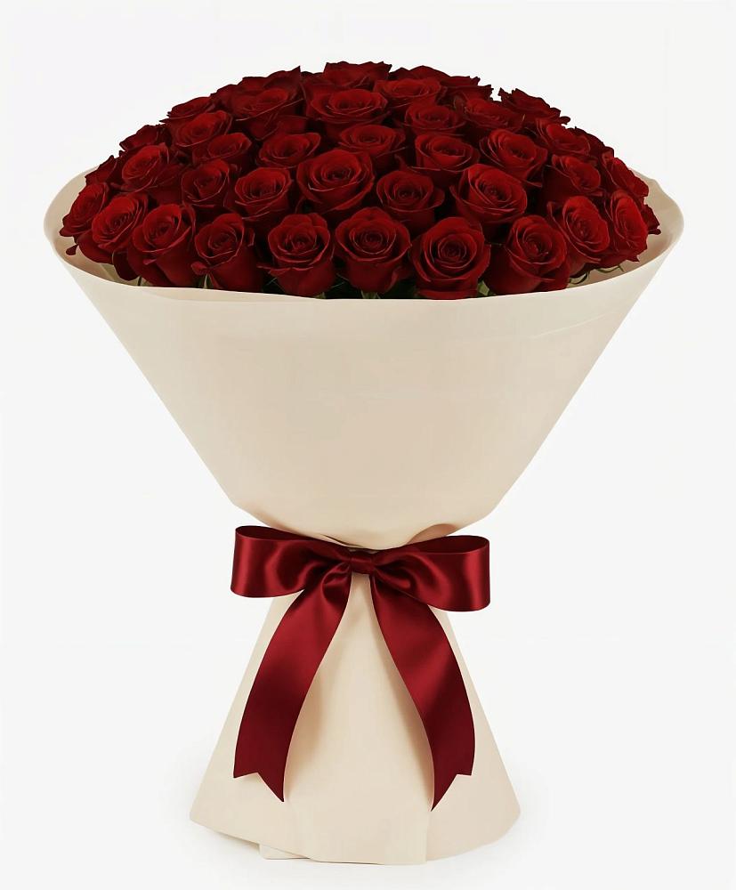 Букет 101 Бордовая роза Блэк Бакарра в Субханкулово