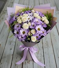 Букет цветов из:  Хризантемы и Розы в Субханкулово