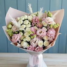 Букет цветов из:  Альстромерии и Розы в Субханкулово